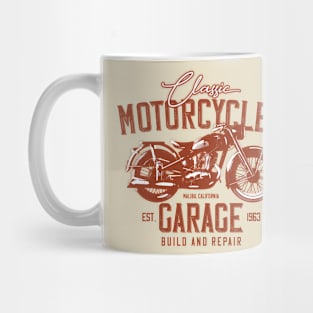 Classic Motorcycles Garage Malibu Mug